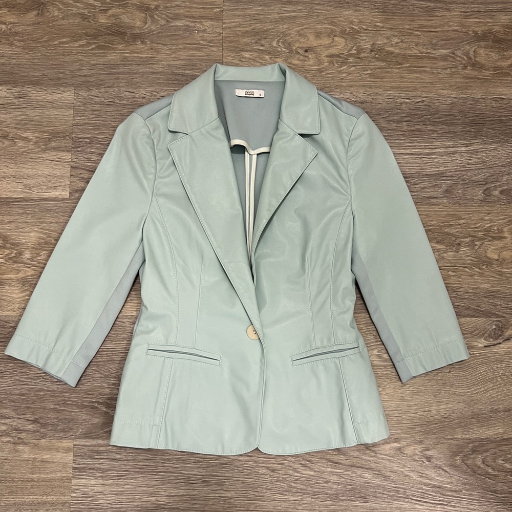 Blue Blazer with Notched Lapels